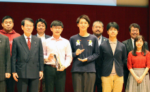 At the award ceremony